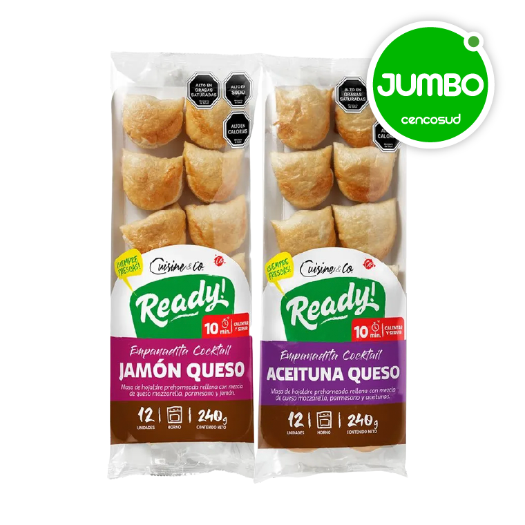 Empanadas de Cocktail Refrigeradas Cuisine & Co. Variedades en oferta pagando con CencoPay en Jumbo