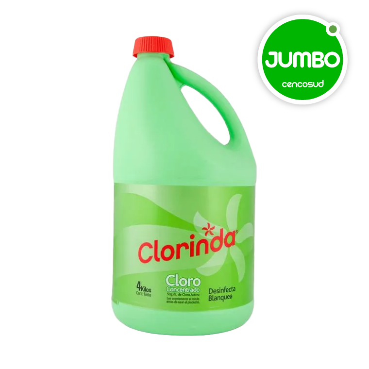 Cloro Clorinda 4kg en oferta pagando con CencoPay en Jumbo