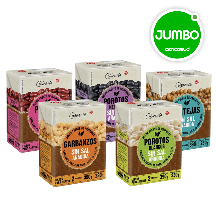Legumbres Cuisine & Co Tetra 230g Variedades en oferta pagando con CencoPay en Jumbo