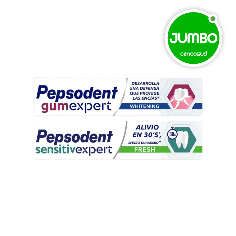 Crema Dental Pepsodent Expert 100g Variedades en oferta pagando con CencoPay en Jumbo