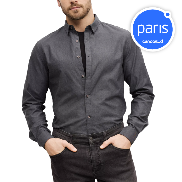 Camisa Manga Larga Oxford Lisa Marca Alaniz. Exclusivo Online en oferta pagando con CencoPay en Paris