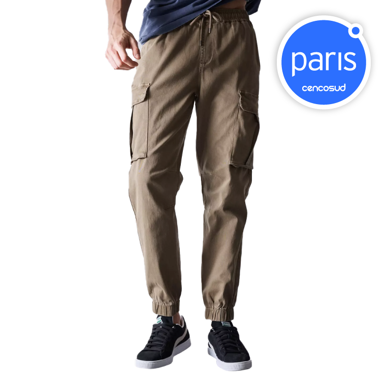 Pantalón Jogger Gabardina Marca Foster. Exclusivo Online en oferta pagando con CencoPay en Paris