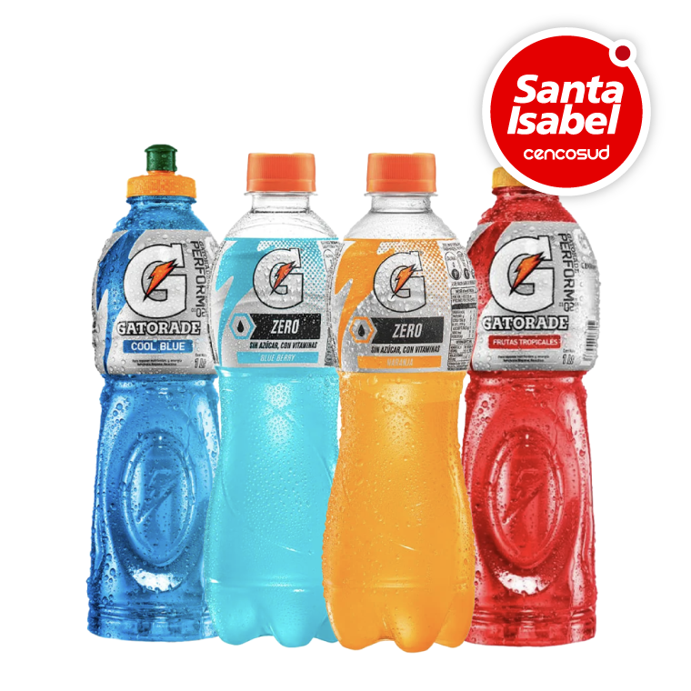Bebida Isotónica Gatorade 1L Variedades en oferta pagando con CencoPay en Santa Isabel