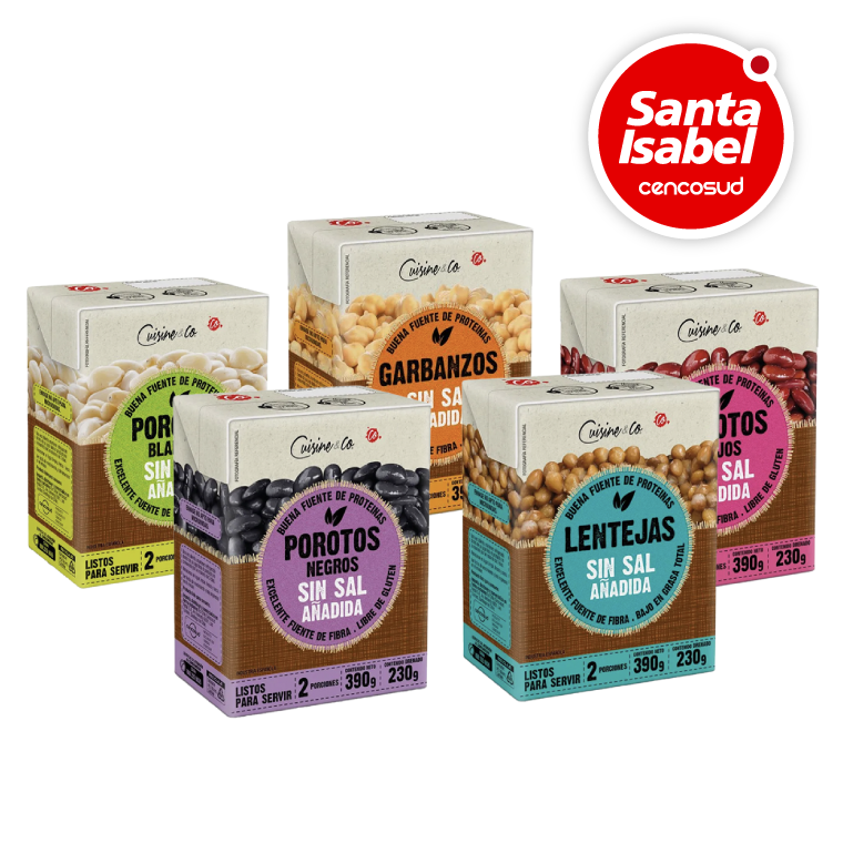 Legumbres Cuisine & Co Tetra 230g Variedades en oferta pagando con CencoPay en Santa Isabel