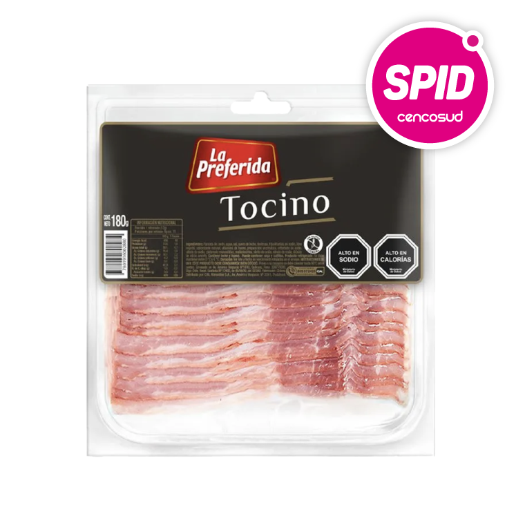 Tocino La Preferida 180g en oferta pagando con CencoPay en SPID
