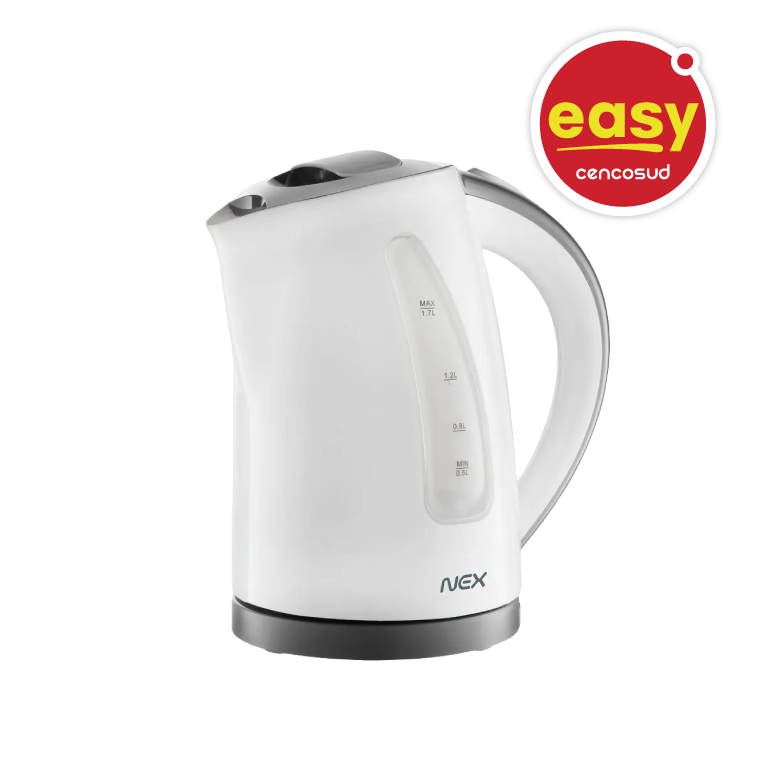 Hervidor Plástico 1.7L NEX en oferta pagando con CencoPay en Easy