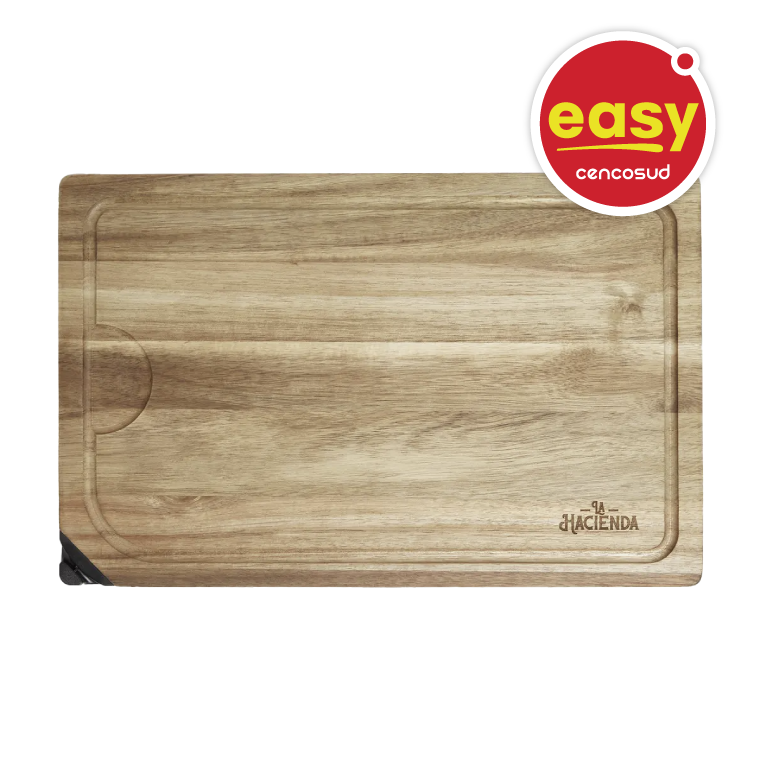 Tabla Parrillera 33x20cm Madera de Acacia La Hacienda en oferta pagando con CencoPay en Easy