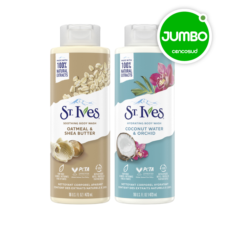 Jabón Body Wash St. Ives Variedades en oferta pagando con CencoPay en Jumbo