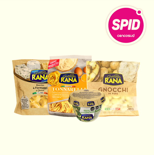 Pastas y Salsas Marca Rana en oferta pagando con CencoPay en SPID
