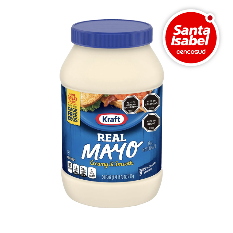 Mayonesa Kraft Pote 789g en oferta pagando con CencoPay en Santa Isabel