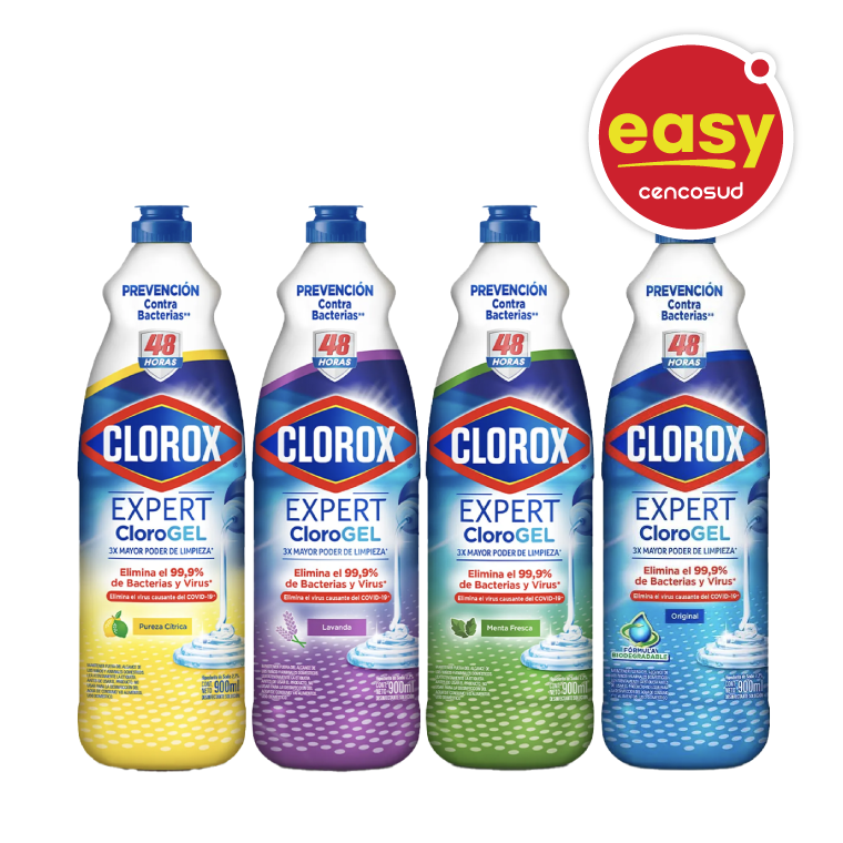 Clorogel Clorox 900ml. Variedades en oferta pagando con CencoPay en Easy