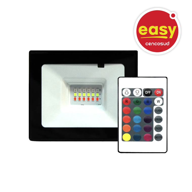Reflector Led 20w RGB Colores en oferta pagando con CencoPay en Easy
