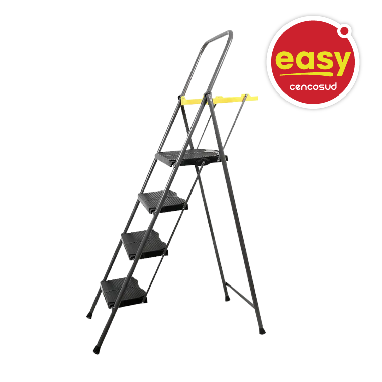 Escalera De Trabajo 4 Escalones Con Bandeja en oferta pagando con CencoPay en Easy