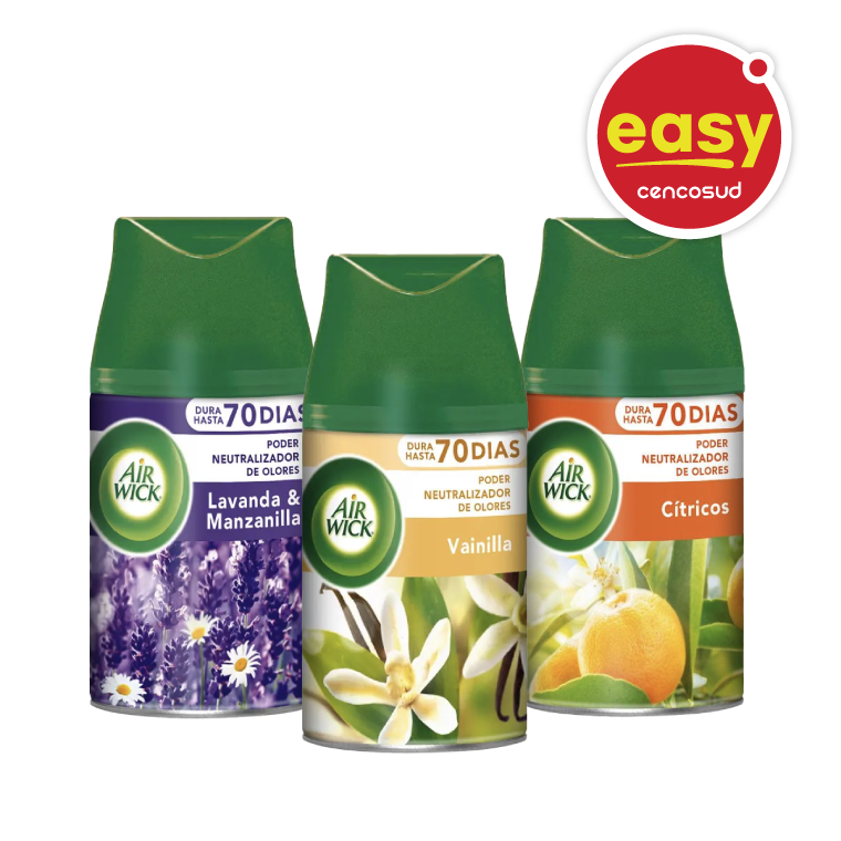 Recarga Aerosol Air Wick 250ml Variedades en oferta pagando con CencoPay en Easy