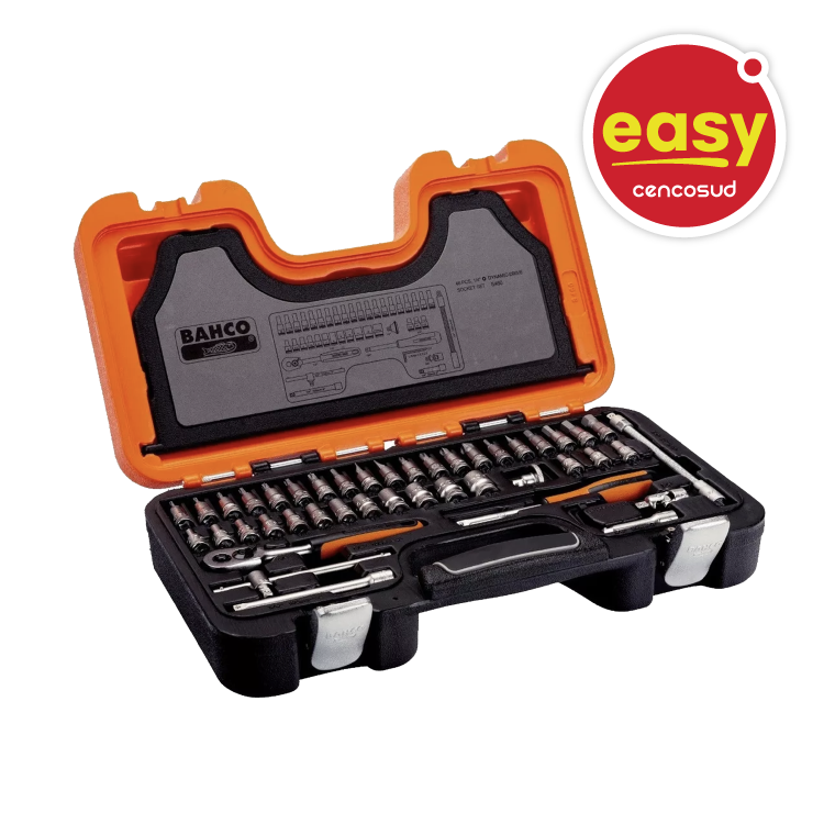 Juego de Dados y Accesorios Bahco 1/4" 46 piezas en oferta pagando con CencoPay en Easy