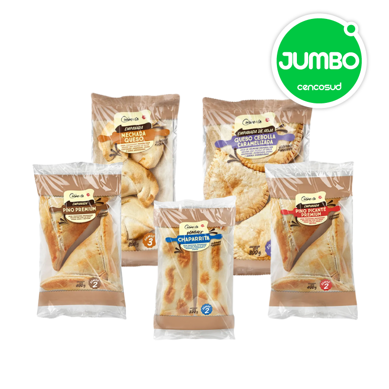 Pack Empanadas Refrigeradas Cuisine & Co (Excepto Cocktail) en oferta pagando con CencoPay en Jumbo