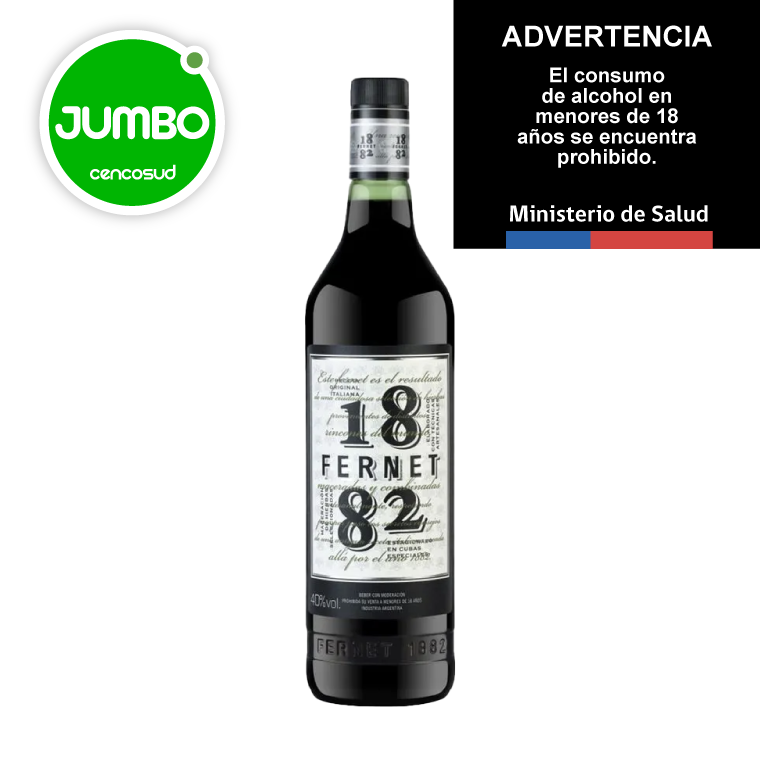 Fernet 1882 46° 750cc en oferta pagando con CencoPay en Jumbo