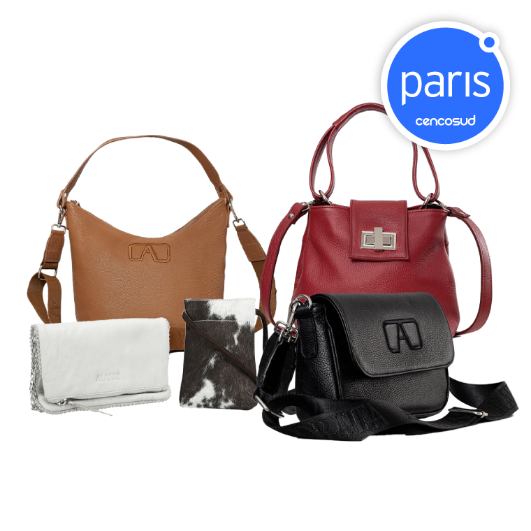 Carteras de Cuero Alaniz, Mikai o Adoratta. Productos Seleccionados. Exclusivo Online en oferta pagando con CencoPay en Paris