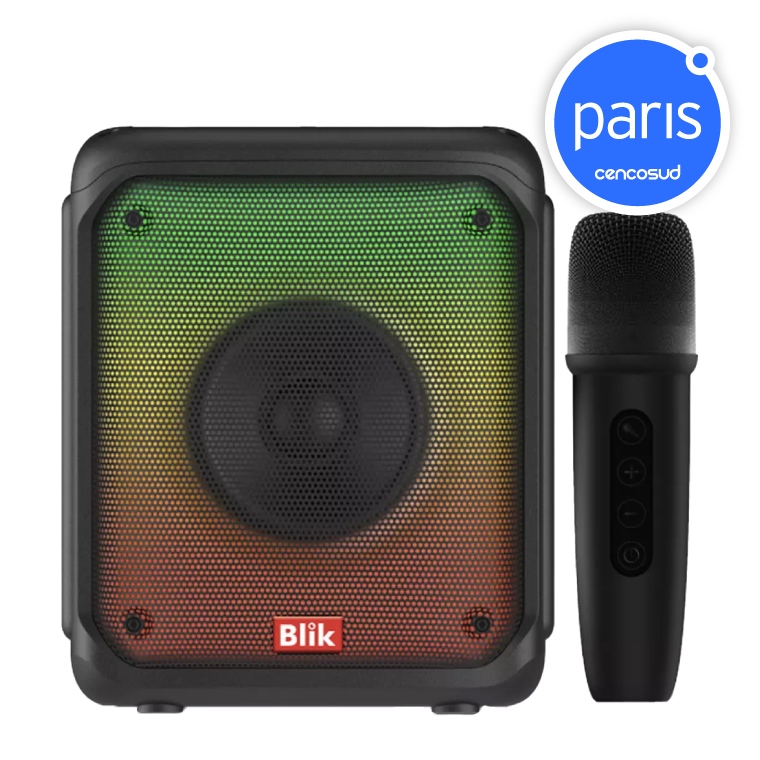 Parlante Bluetooth Bilk Karaoke Party Voice 10W RMS en oferta pagando con CencoPay en Paris