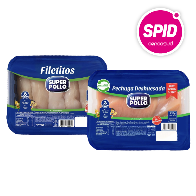 Pechuga Deshuesada o Filetes Super Pollo 530g en oferta pagando con CencoPay en SPID