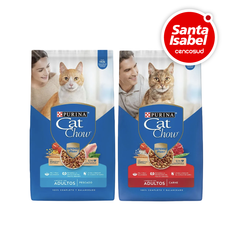 Alimento Gato Carne o Pescado Cat Chow 3kg en oferta pagando con CencoPay en Santa Isabel