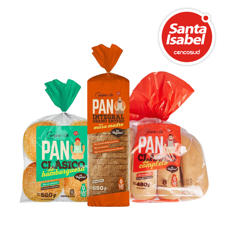 Pan Envasado Cuisine & Co. Productos Seleccionados en oferta pagando con CencoPay en Santa Isabel