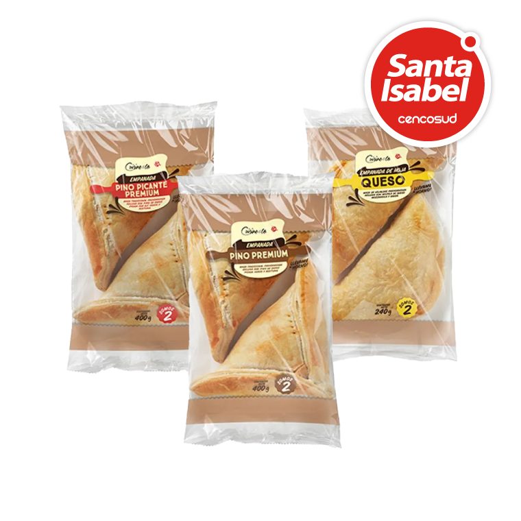 Empanadas Refrigeradas Cuisine & Co (Excepto Cocktail). Variedades en oferta pagando con CencoPay en Santa Isabel