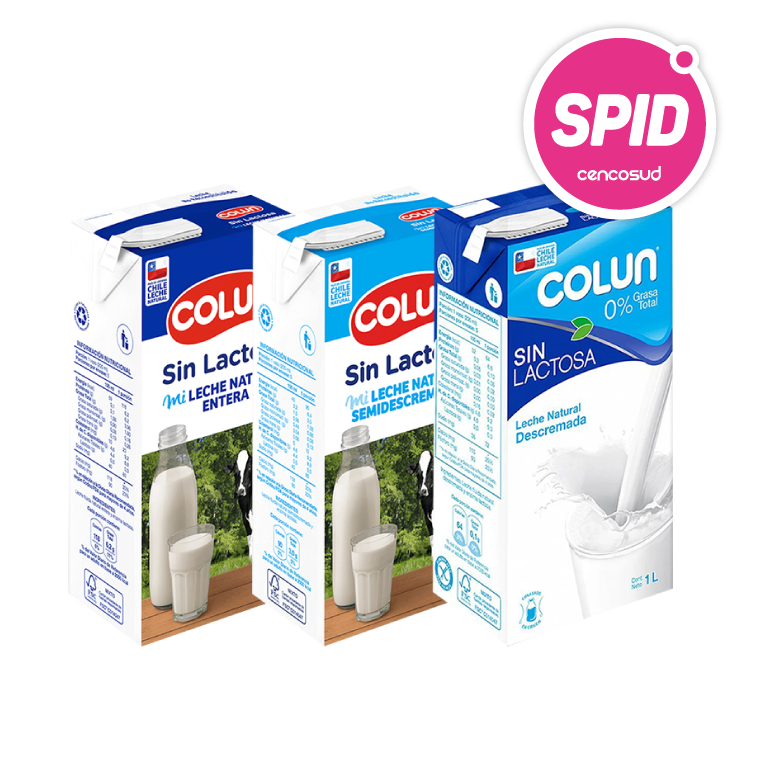 Leche Colun 1 Litro Variedades en oferta pagando con CencoPay en SPID