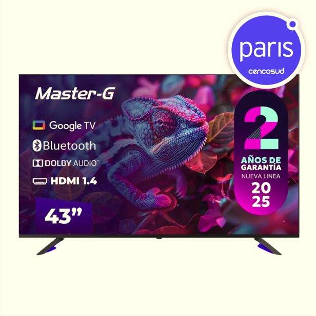 LED Smart TV Master-G 43' FHD MGG43FFK en oferta pagando con CencoPay en Paris