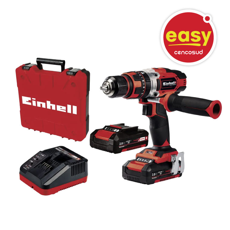 Taladro Inalámbrico 18V 13mm Einhell TE-CD 18/48 LI-I + 2 baterías 2,0Ah en oferta pagando con CencoPay en Easy