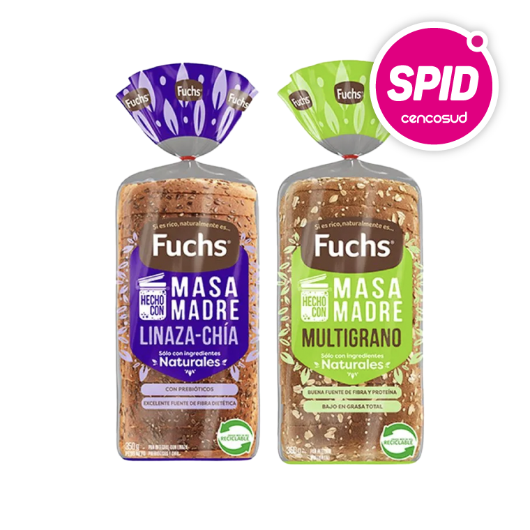 Pan De Molde Fuchs 350g Multigrano o Linaza Chia en oferta pagando con CencoPay en SPID