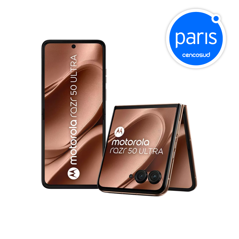 Smartphone Motorola Razr 50 Ultra 12+512GB Mocha Mousse en oferta pagando con CencoPay en Paris
