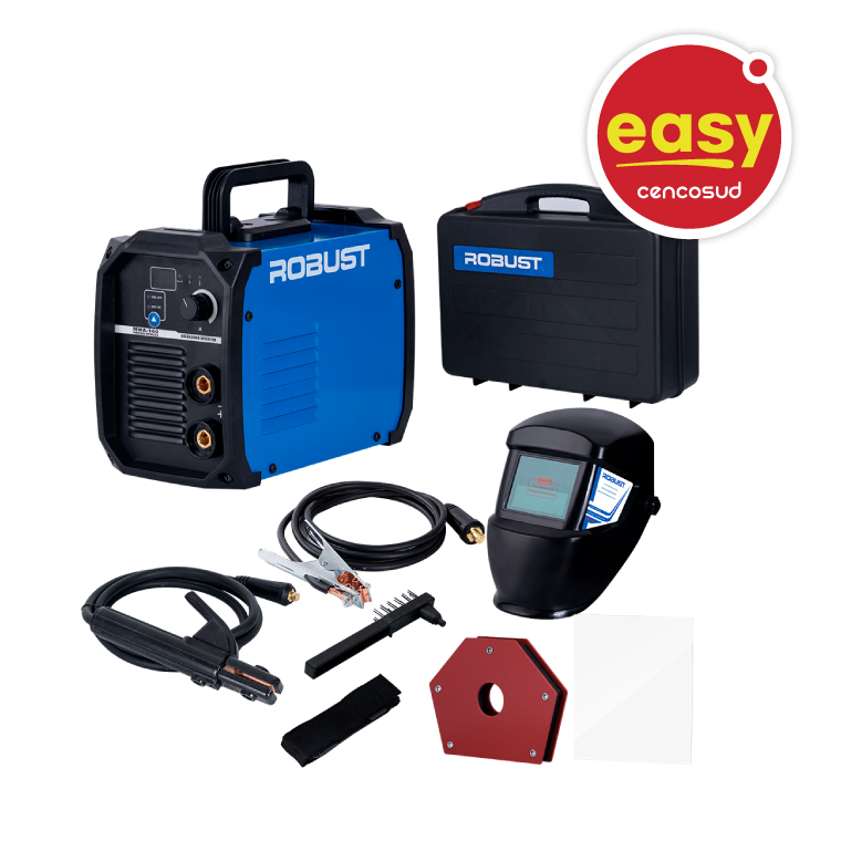 Pack Soldadora Robust Inverter MMA 160A + Careta + Vidrio + Imán en oferta pagando con CencoPay en Easy