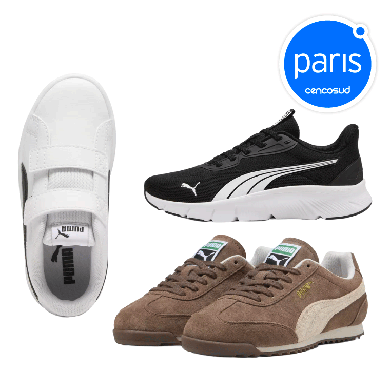 Todo Calzado Puma con CencoPay. Exclusivo Presencial en oferta pagando con CencoPay en Paris