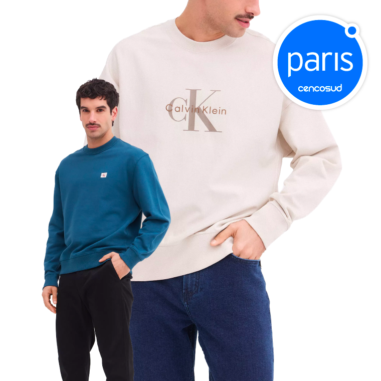 Polerones Invierno Calvin Klein. Productos Seleccionados. Exclusivo Online en oferta pagando con CencoPay en Paris