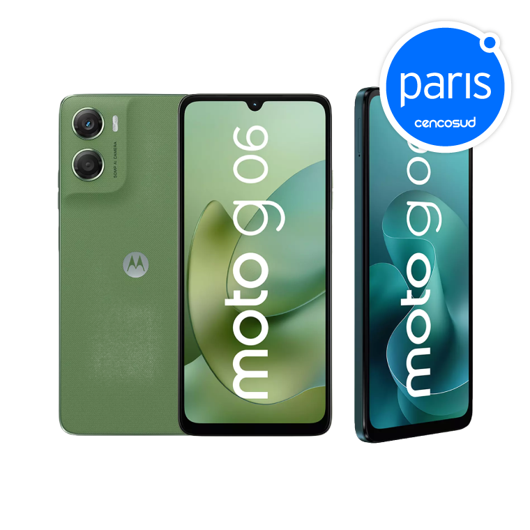 14 JUN – PARIS – Smartphone Motorola Moto G06 128GB 6.88´´. Solo en Tiendas