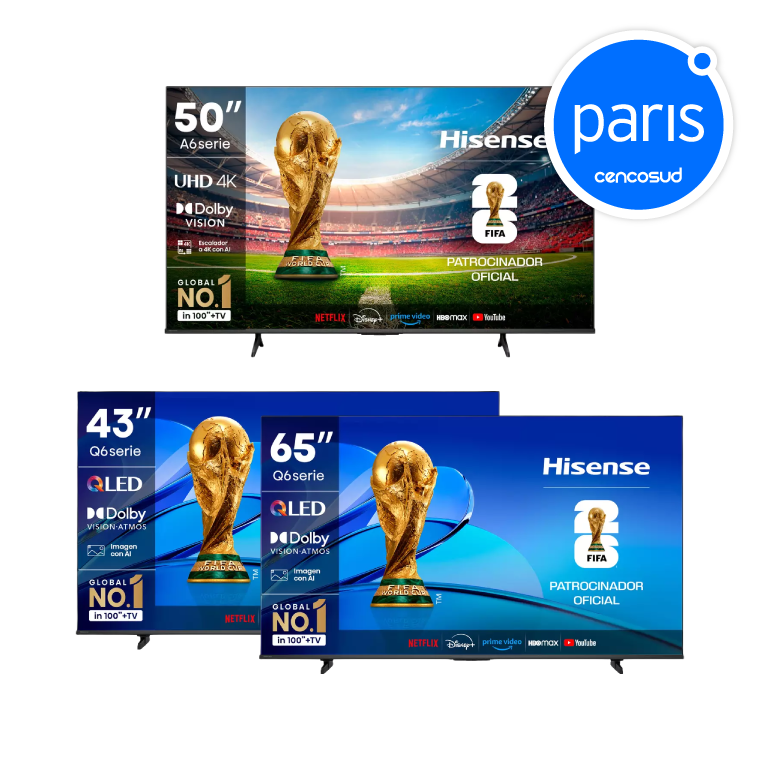 Promo Smart TV Hisense & Master-G. Productos Seleccionados en Tiendas Físicas en oferta con CencoPay