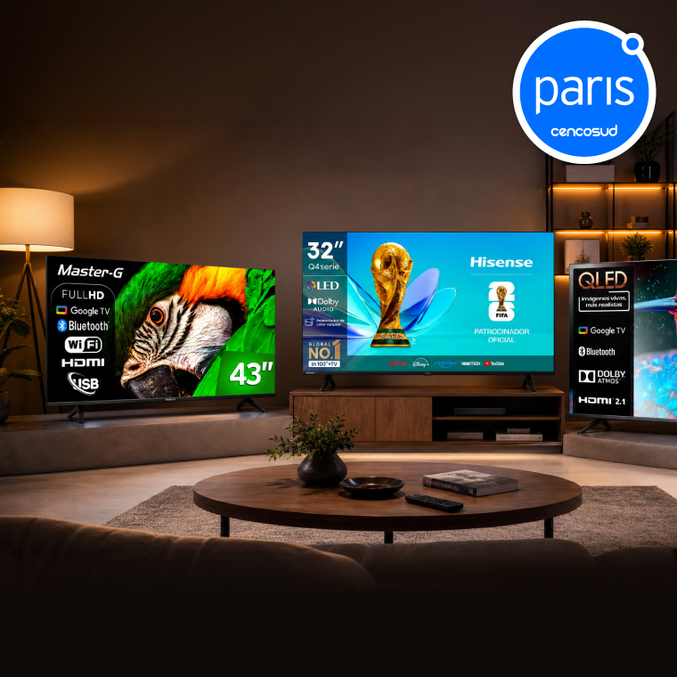 Colección Smart Tv con CencoPay. Solo Presencial