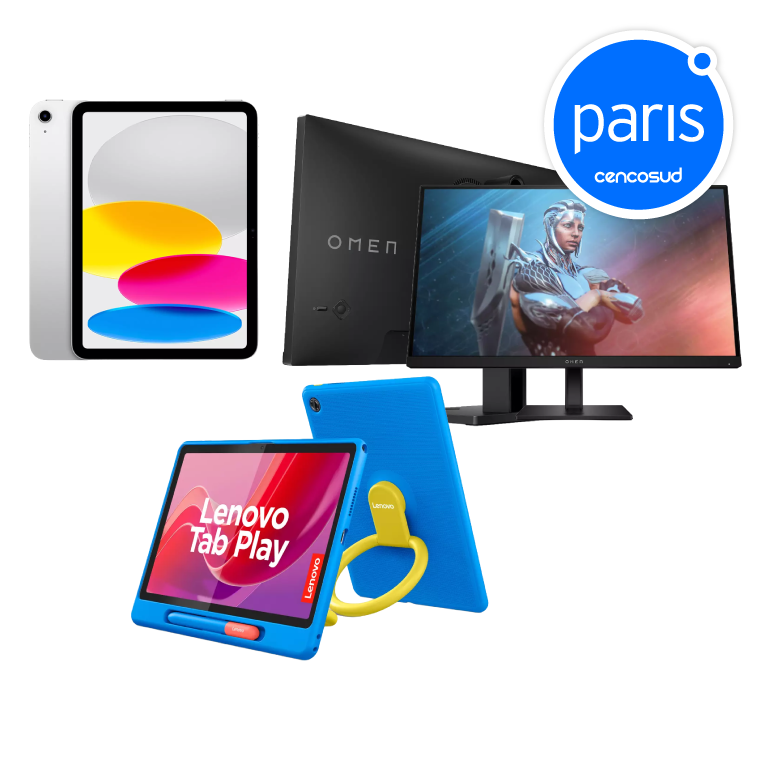 Tablets y Monitor Gamer en Promo. Productos Seleccionados. Solo Presencial