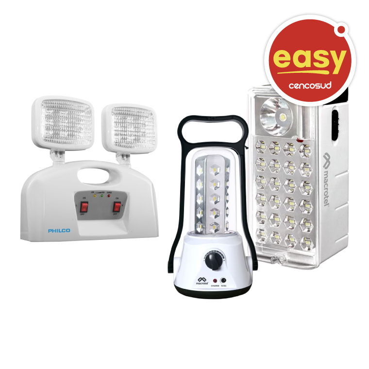 Asegúrate Con Luces de Emergencia. Productos Seleccionados. Solo Tiendas Presenciales